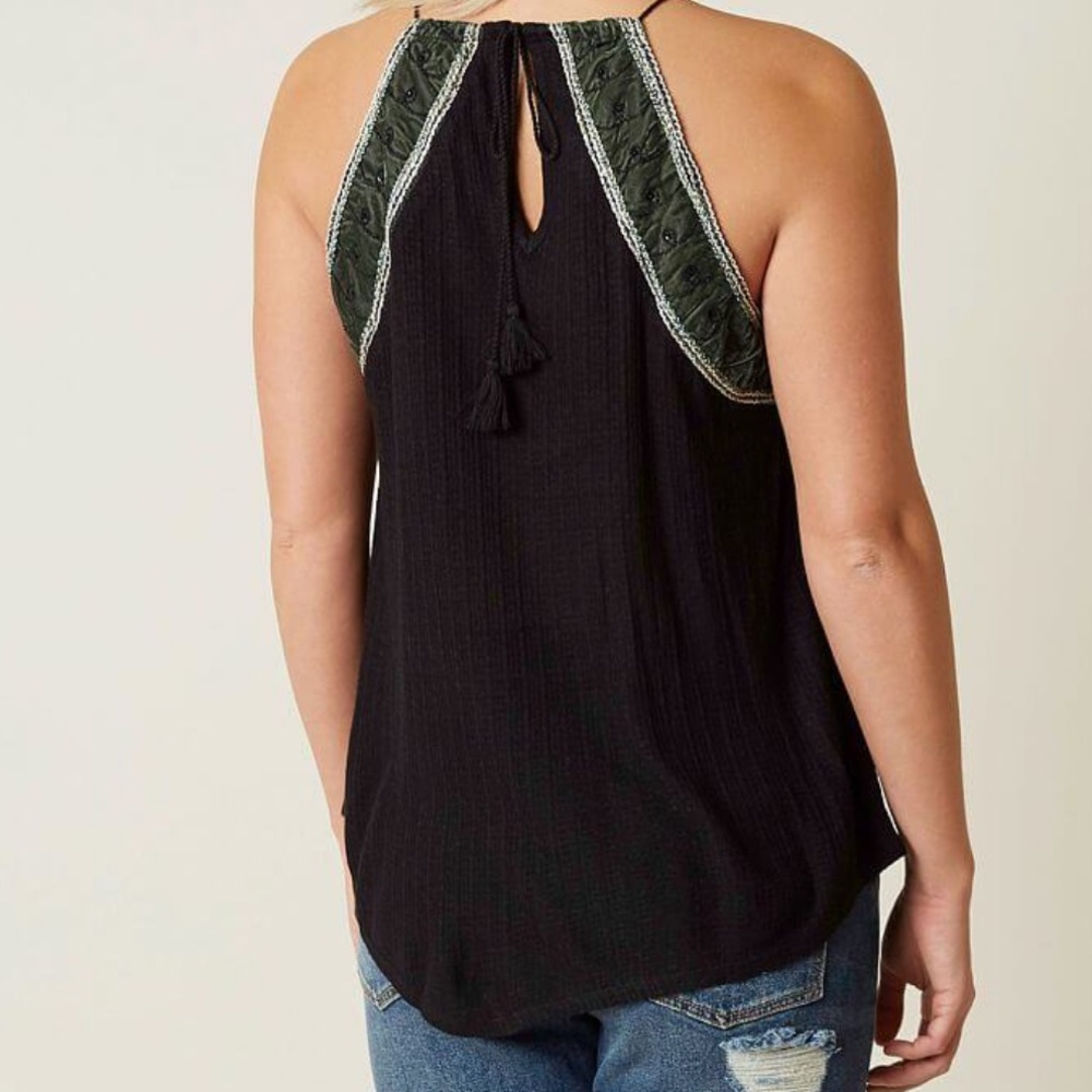 📦 SALE | NWOT Lucky Brand Beaded High Neck Top - Picture 4 of 4